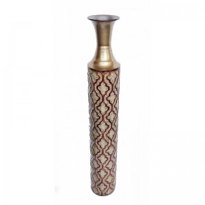 D&apos;Lusso Designs TR4003 34 Inch Dina Design Metal Floor Vase NEW 682055189093  192098389976
